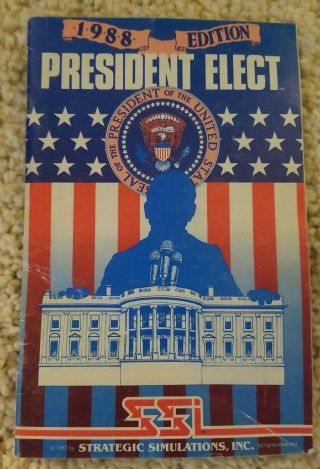 President Elect Apple Ii 1988 Edition 5.  25 Floppy Game W/ Instructions