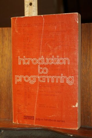 Introduction To Programming Digital Pdp - 8 Handbook 1973 Pb