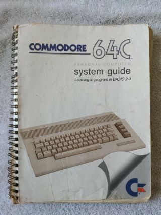 Commodore 64 Personal Computer 64c System Guide Learning To Program Basic 2.  0