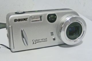 Vintage Sony Cybershot Dsc - P52 Digital Camera,  3.  2mp 2x Zoom,  Great