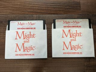 Vintage Apple Ii 1986 Might And Magic - 5.  25 " Disks - World Computing