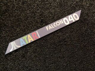 Atari Falcon 040 Color Label / Logo / Sticker / Badge 100 X 10 Mm [288h]