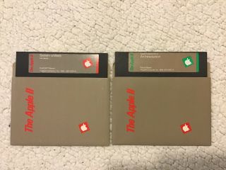 Apple Iic System Utilities And Introduction Software On 5.  25 " Floppy Disks