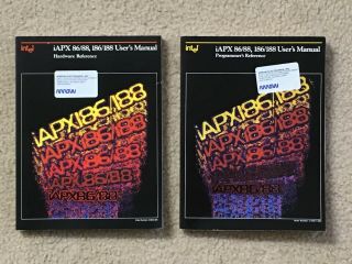 2 Vintage Intel Manuals Iapx (x86) Hardware Reference And Programmers Reference