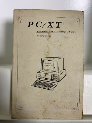 Ibm Pc/xt Personal Computer User’s Guide