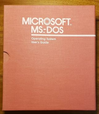 Microsoft Ms - Dos Version 3.  2 Operating System User 