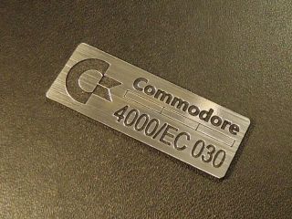 Commodore Amiga 4000/ec 030 Label / Logo / Sticker / Badge 42 X 15 Mm [271b]