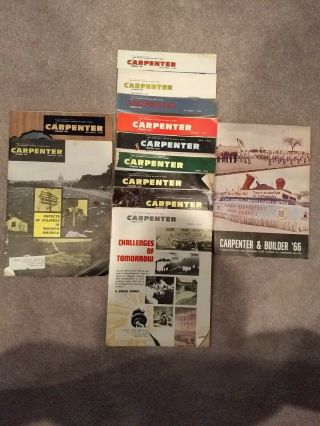 Vintage United Brotherhood Of Carpenters And Joiners The Carpenter 1965/1966