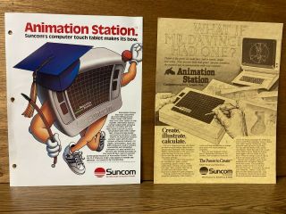 Suncom Animation Station Design Pad Commodore 64 Marketing Materials