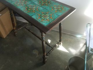 1920 ' S MONTEREY CALIFORNIA TILE TOP TABLE WITH DRAWER 3