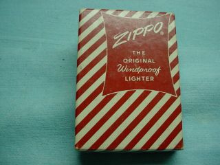 Vintage Zippo Lighter Unfired Two Color Graphics 1959