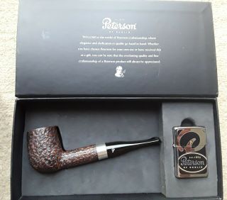 Peterson Pipe Donegal Rocky Special Edition 2009 Zippo Lighter Dublin Smoking