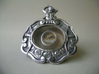 Antique Silver Kiss Reliquary Relic Saint Sebastian (against Cattle Diseases)