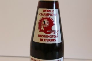 1983 Vintage Washington Redskins Nfl Bowl Champions Coke Bottle Coca - Cola