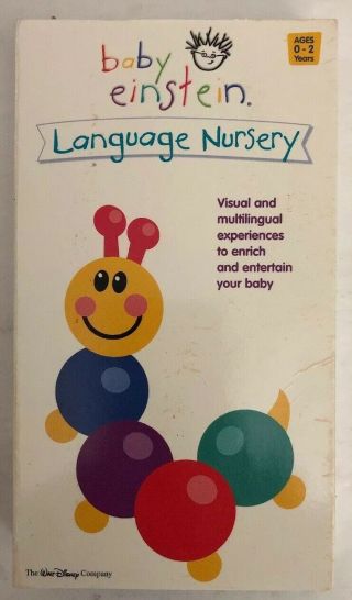 Baby Einstein - Language Nursery Vhs - - Rare Vintage Collectible - Ships N 24 Hr