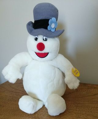 Gemmy Frosty The Snowman Musical Plush - Sings Frosty The Snowman Vintage 11 "