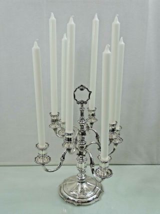 MARIO BUCCELLATI STERLING SILVER pair CANDELABRAS HAND WROUGHT / HAMMERED Italy 2