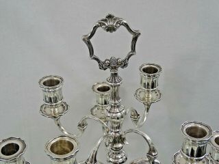 MARIO BUCCELLATI STERLING SILVER pair CANDELABRAS HAND WROUGHT / HAMMERED Italy 5