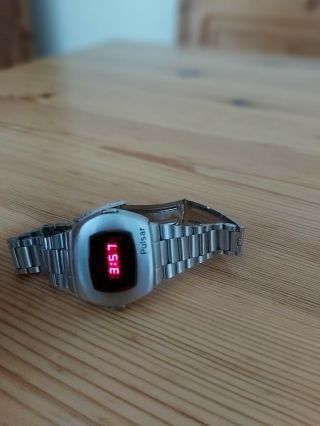 Pulsar P2 Date Command Vintage Digital Led Time Computer Watch