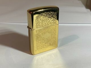 1995 Camel Cigarettes 22k Gold Plated Zippo Lighter