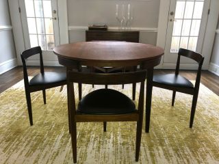 Hans Olsen Dining Table,  MidCentury Modern Teak Dining Table and Chairs 2