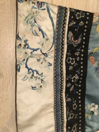 Antique Chinese Qing dynasty Silk Embroidery Lady ' s Robe,  Purse and Dress set 3
