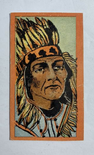 1905 T74 Booker Tobacco Indian Series Nantaquas Brother Of Pocahontas Rare