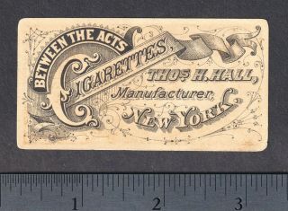 Blanche Roosevelt 1880s Between the Acts Bravo Cigarettes N342 Tobacco Thos Hall 3