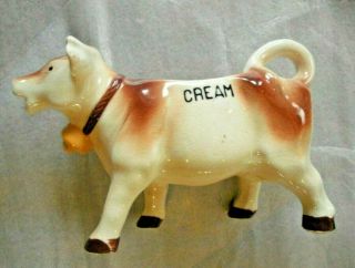 Vintage Made In Japan Cow Shaped Ceramic Milk Jug Creamer