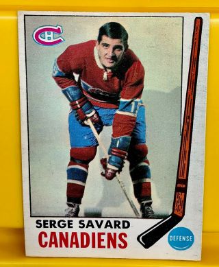 1969 - 70 O - Pee - Chee 4 Serge Savard Rookie Canadiens - Beauty