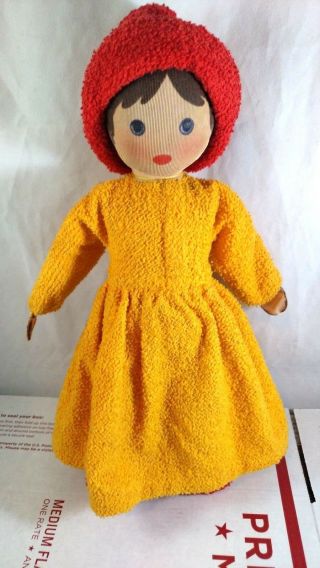 Vintage Kathe Kruse Modell Hanne Doll Made In Germany Terry Cloth Soft 2