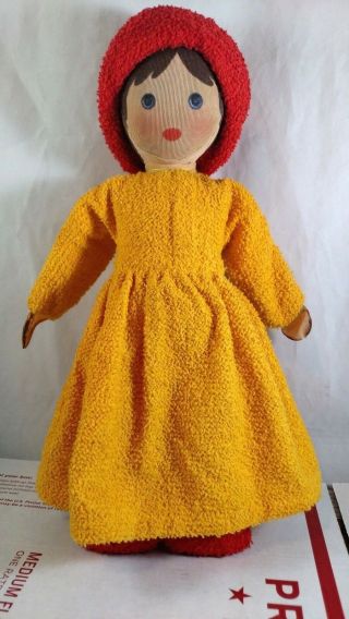 Vintage Kathe Kruse Modell Hanne Doll Made In Germany Terry Cloth Soft 3