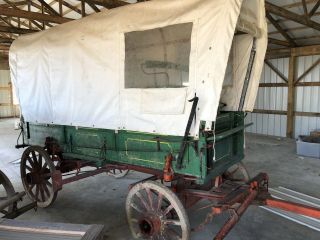 Antique Horse Drawn Covered Wagon,  Yellowstone Chuck Wagon,  Covered Wagon 2
