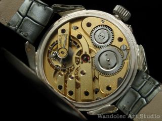 Vintage Men ' s Wristwatch Silver Mens Watch Louis Ulysse Chopard LUC Movement 6