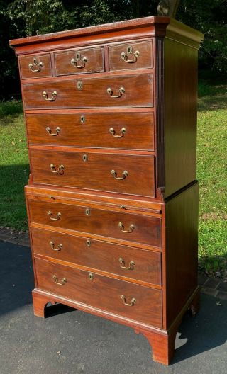 Antique 18th Century Federal Mahogany Chest On Chest - Available