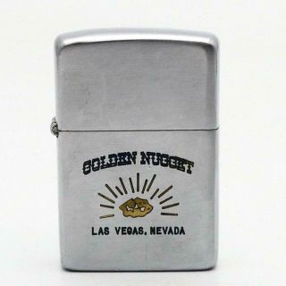 Vintage 1950 Zippo Lighter Golden Nugget Casino Las Vegas,  Nevada