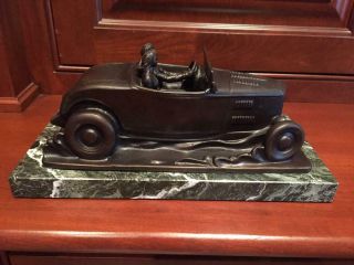 Limited Edition Bronze Sculpture 1932 Roadster Hot Rod 50 Years L.  A.  Roadsters 5