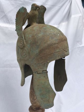 Roman Ancient Legionary Helmet With Eagle Bronze Very Heary 2nd / 3rd Century
