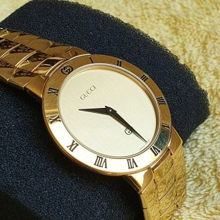 Gucci 3300m 18k Gold Plated Men 