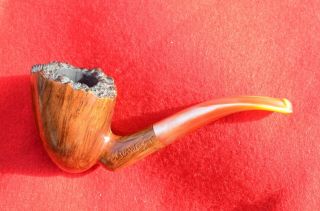 Tim West classic straight grain freehand pipe carved in USA 2