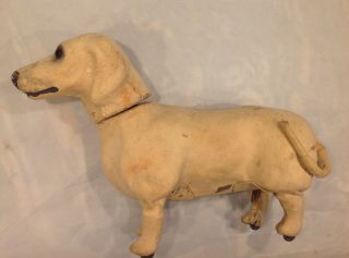 Antique Roullet Et Decamps French Mechanical Walking Dachsund Dog