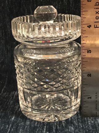 Vintage Waterford Crystal Marmalade / Jam / Jelly / Honey Jar Pot With Lid