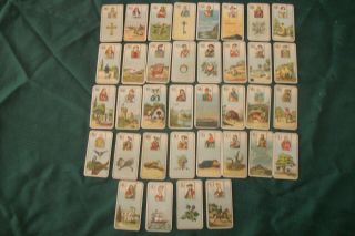 Cigarette Tobacco Cards Carreras Fortune Telling 1926 Full Set 36 Cards