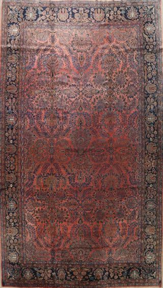 Antique Pre - 1900 Vegetable Dye Traditional Area Rug Oversize Hand - Knotted 11x17