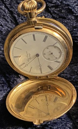 Antique Jules Jurgensen Copenhagen 18k Gold Hunter Case Pocket Watch 51mm 14966 3