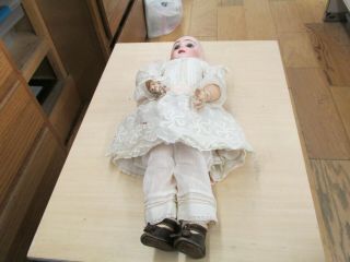 Vintage Tete Jumeau 20 Inch Bisque Head Composition Body Doll