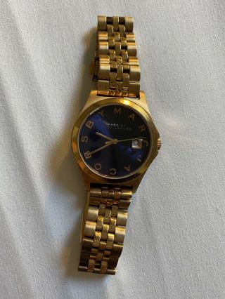 Marc Jacobs Rose Gold Women’s Watch With Royal Blue Face