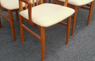 Mid Century Danish Modern Teak Rasmus Dining Room Table w/ 6 SVA Mobler Chairs 5