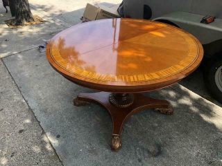 Quality Round Baker Dining Table With 2 Leaf 