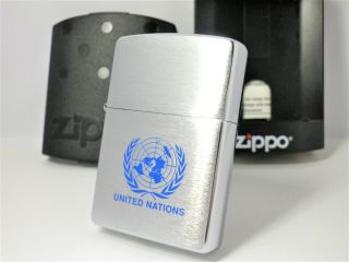 Un United Nations Zippo 2001 Mib Rare   280210b84